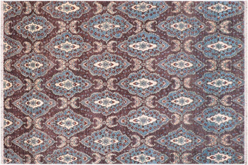 handmade Transitional Kafkaz Chobi Ziegler Drk. Gray Blue Hand Knotted RECTANGLE 100% WOOL area rug 6 x 9